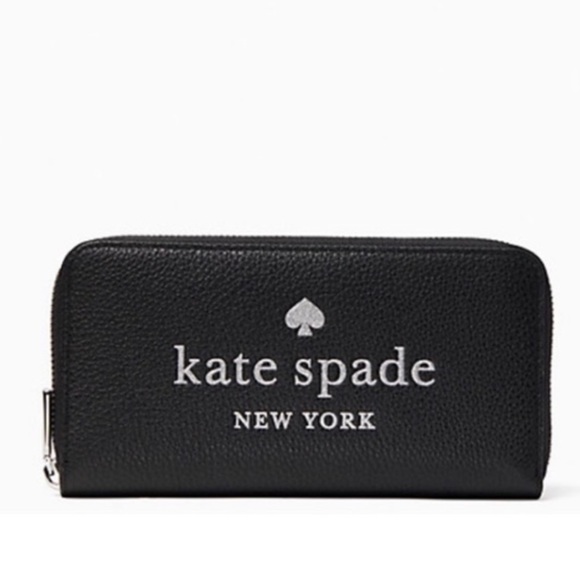 Kate Spade glitter on large continental wallet - Picture 11 of 13